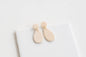 Ribbed Clay Earrings