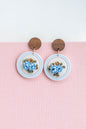 Summer Floral Clay Earrings