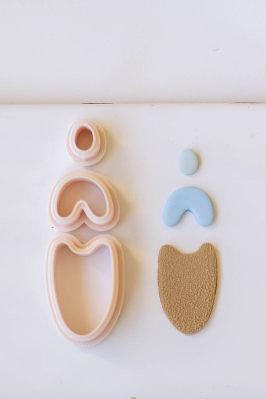 Three Piece Abstract Cutter