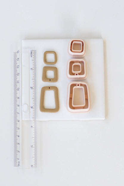 Set of 3 LARGE Clay Cutters