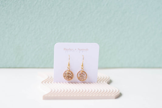 Minimalist Pressed Flower Earrings