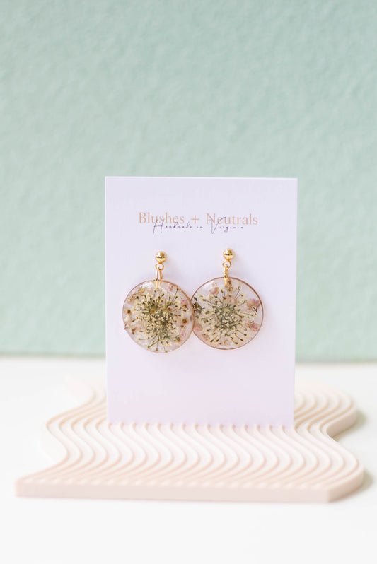 Pressed Flower Earrings