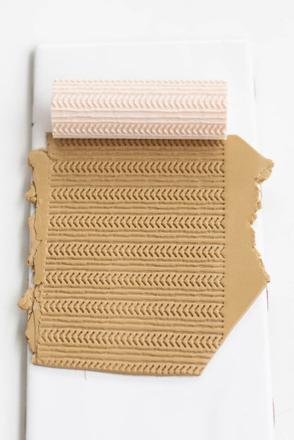 Organic Herringbone Texture Roller