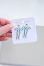Cute Bow Dangles 24K Gold