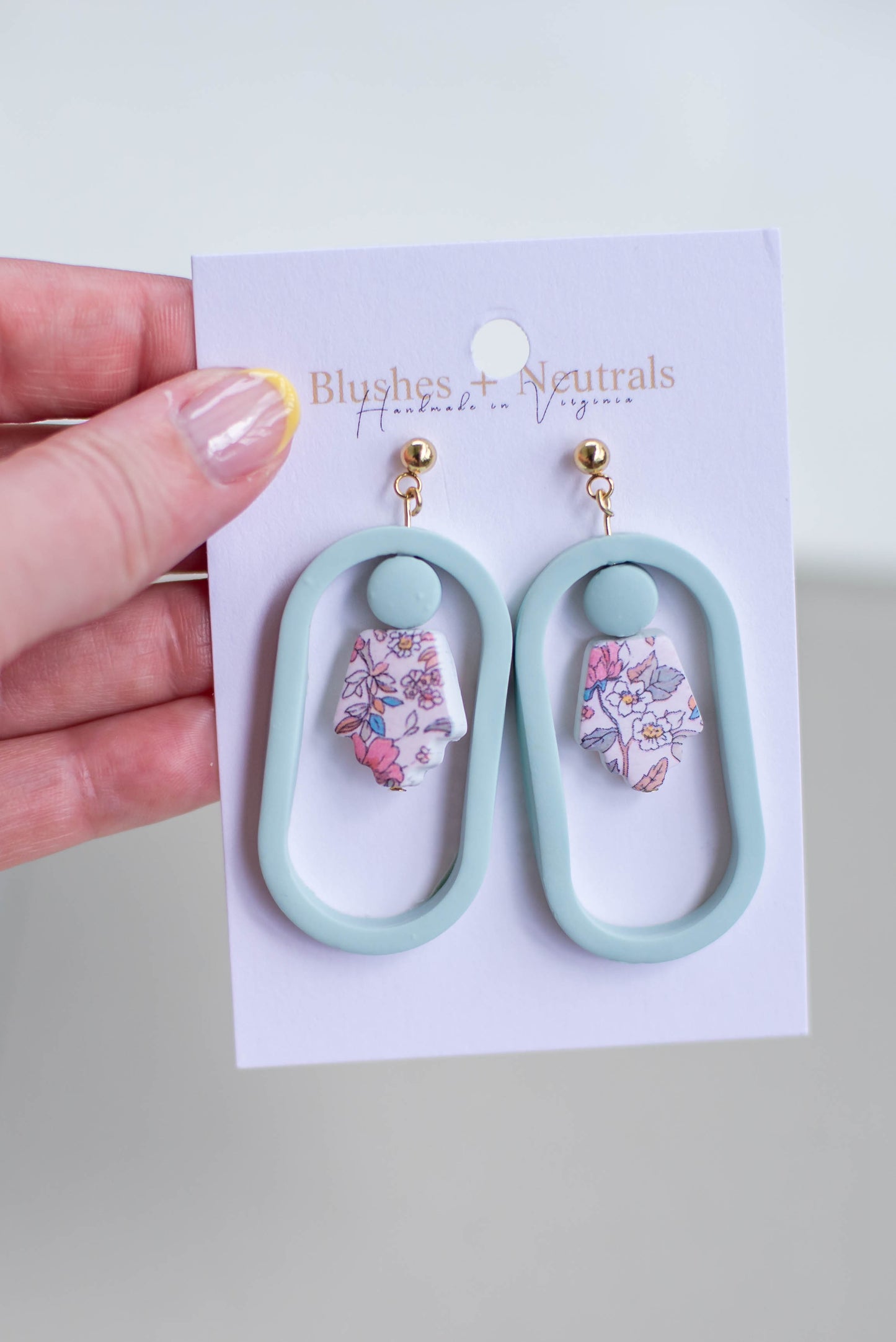 Mint and Floral Earrings | Movement Collection