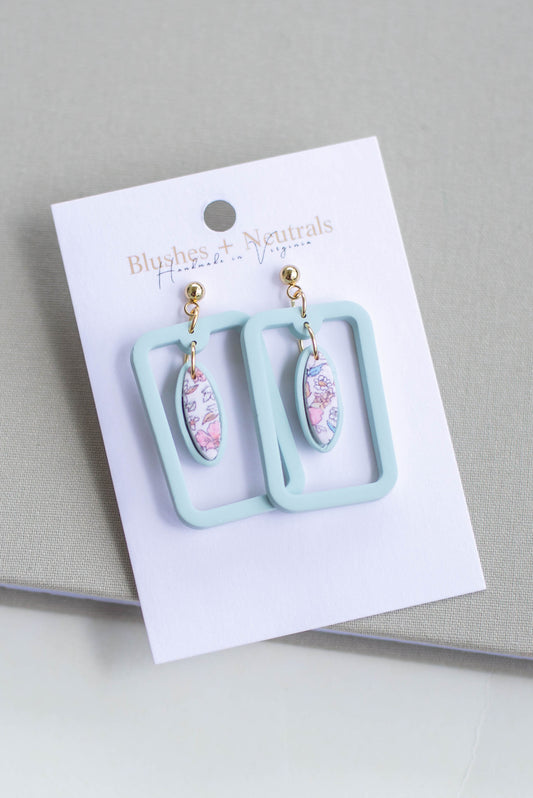 Mint and Floral Earrings | Movement Collection