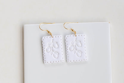 Scalloped Lemon Earrings