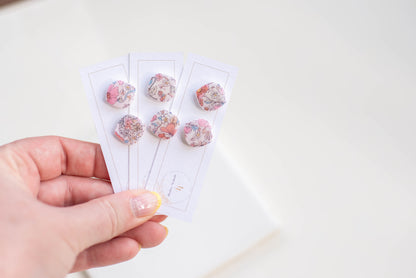 Floral Clay Studs | Hypoallergenic