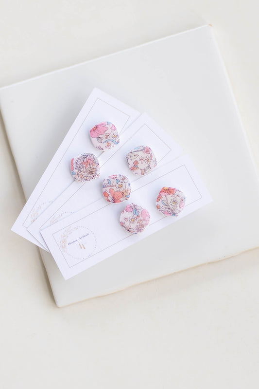 Floral Clay Studs | Hypoallergenic