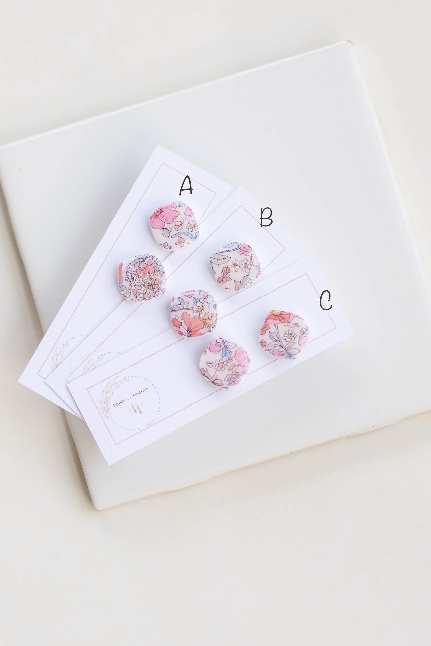 Floral Clay Studs | Hypoallergenic