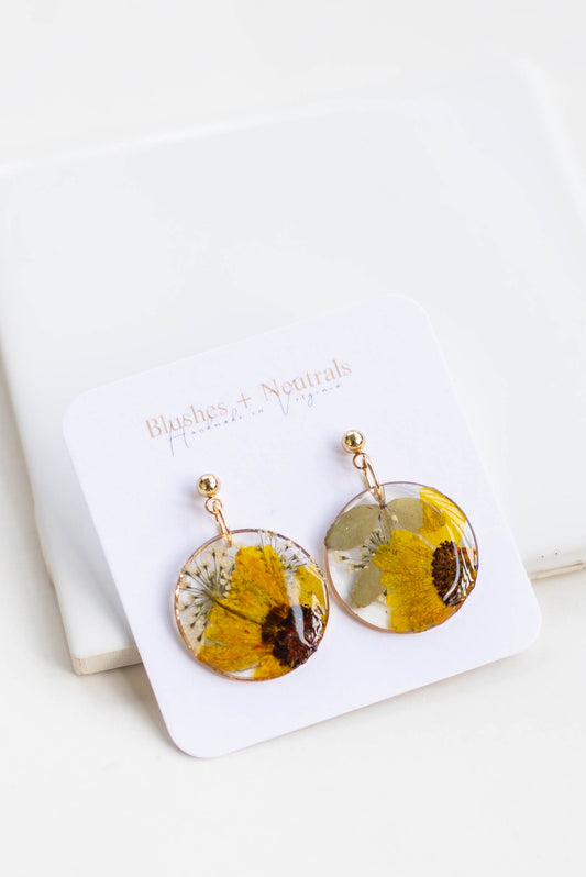 Pressed Flower Earrings