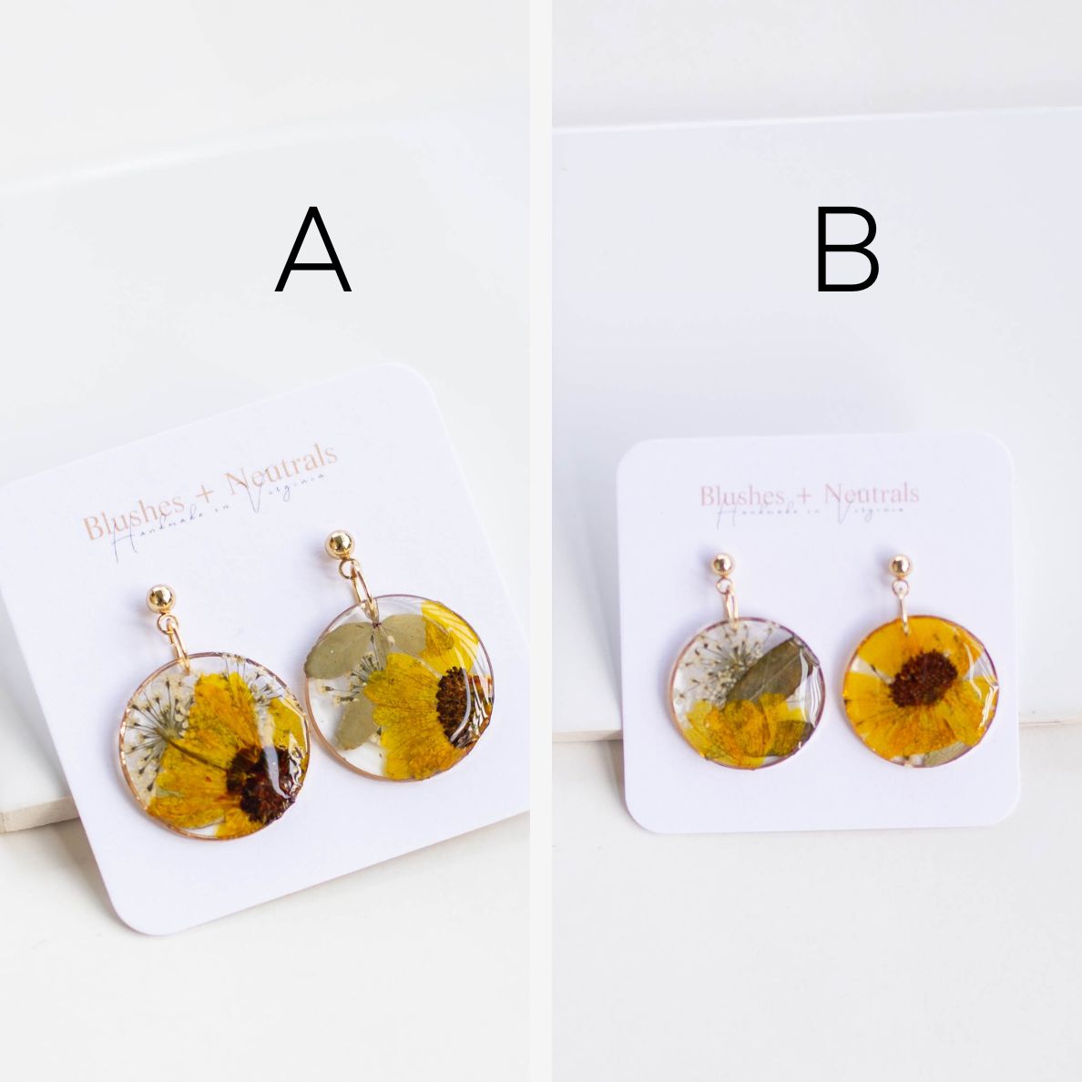 Pressed Flower Earrings