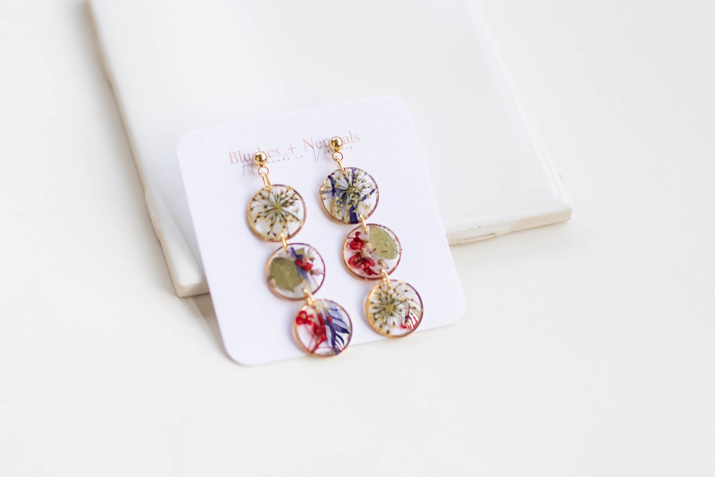 Pressed Flower Earrings