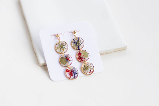 Pressed Flower Earrings
