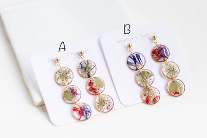 Pressed Flower Earrings