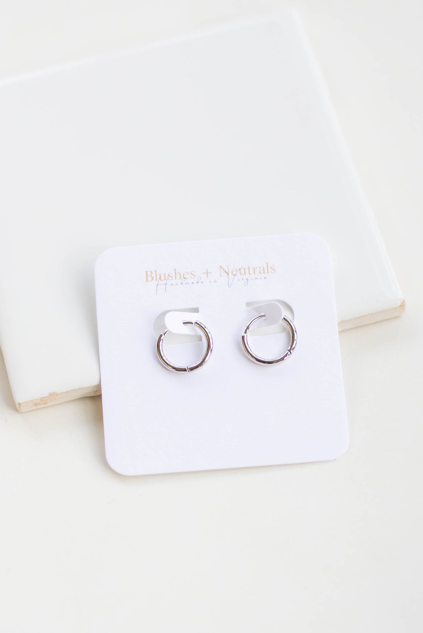 15mm Rhodium Plated Hoop