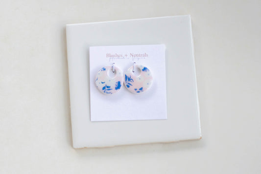 Circle Pink and Blue Floral