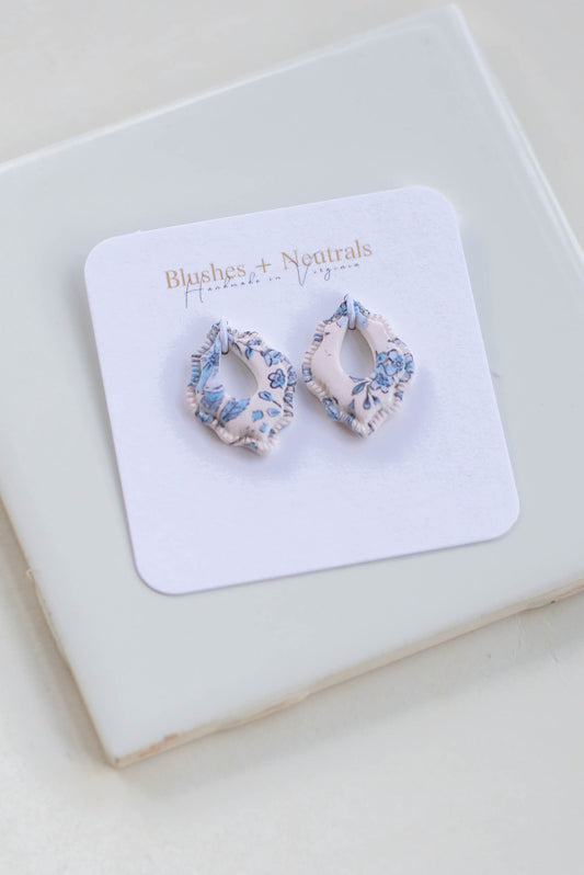 Charleston Diamond in Blue Floral