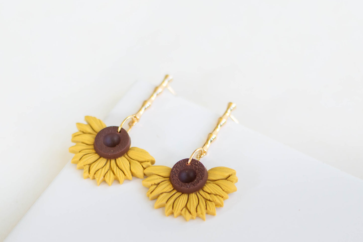 Sunflower Hoops (Post or Hoop)