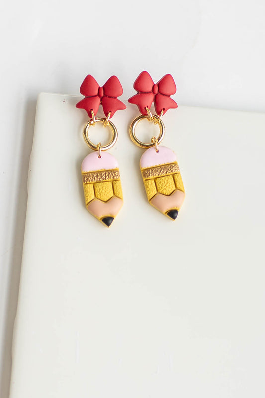Bow and Pencil Dangles