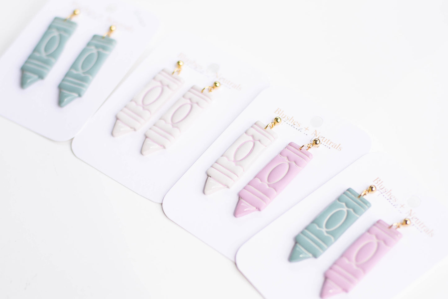 Crayon Dangles | Back to School Earrings