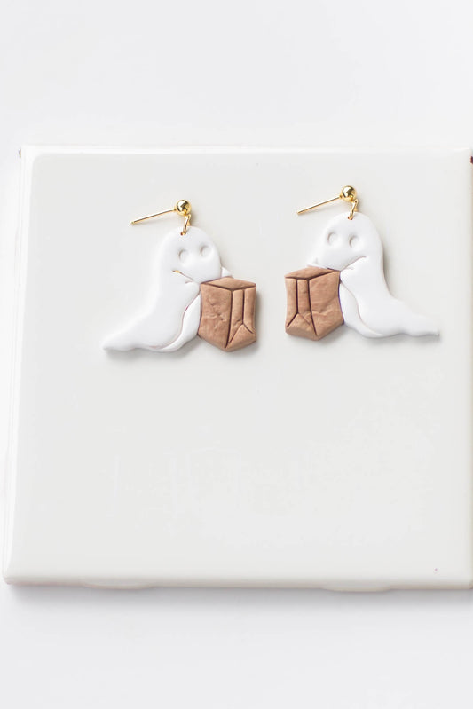 Trick or Treat Ghost Earrings
