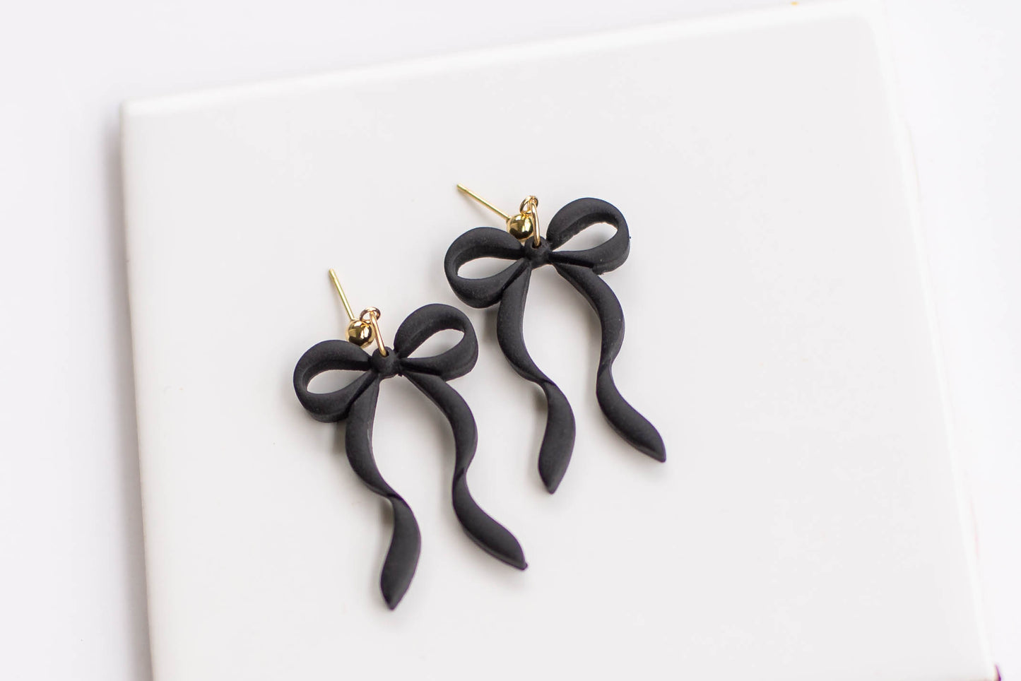 Skinny Bow Dangles