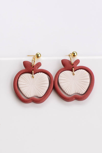 Apple Earrings | 24K Gold Plated