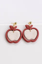 Apple Earrings | 24K Gold Plated