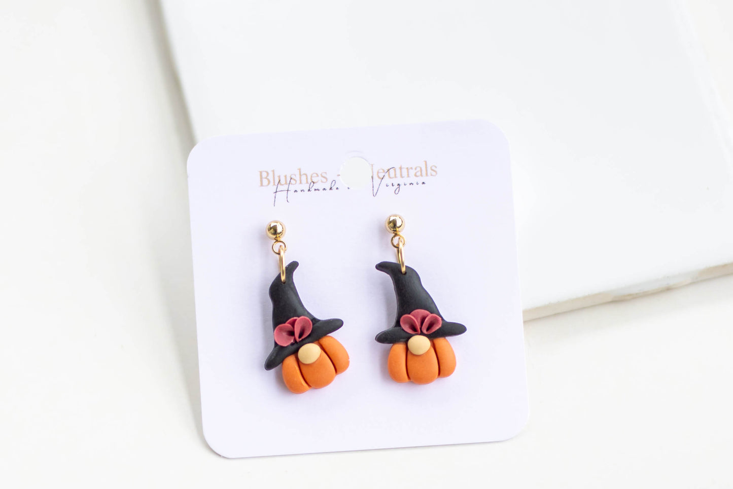 Adorable Pumpkin Gnome Earrings