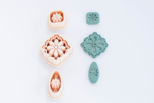 3 Piece Floral Clay Cutter Set