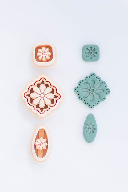 3 Piece Floral Clay Cutter Set