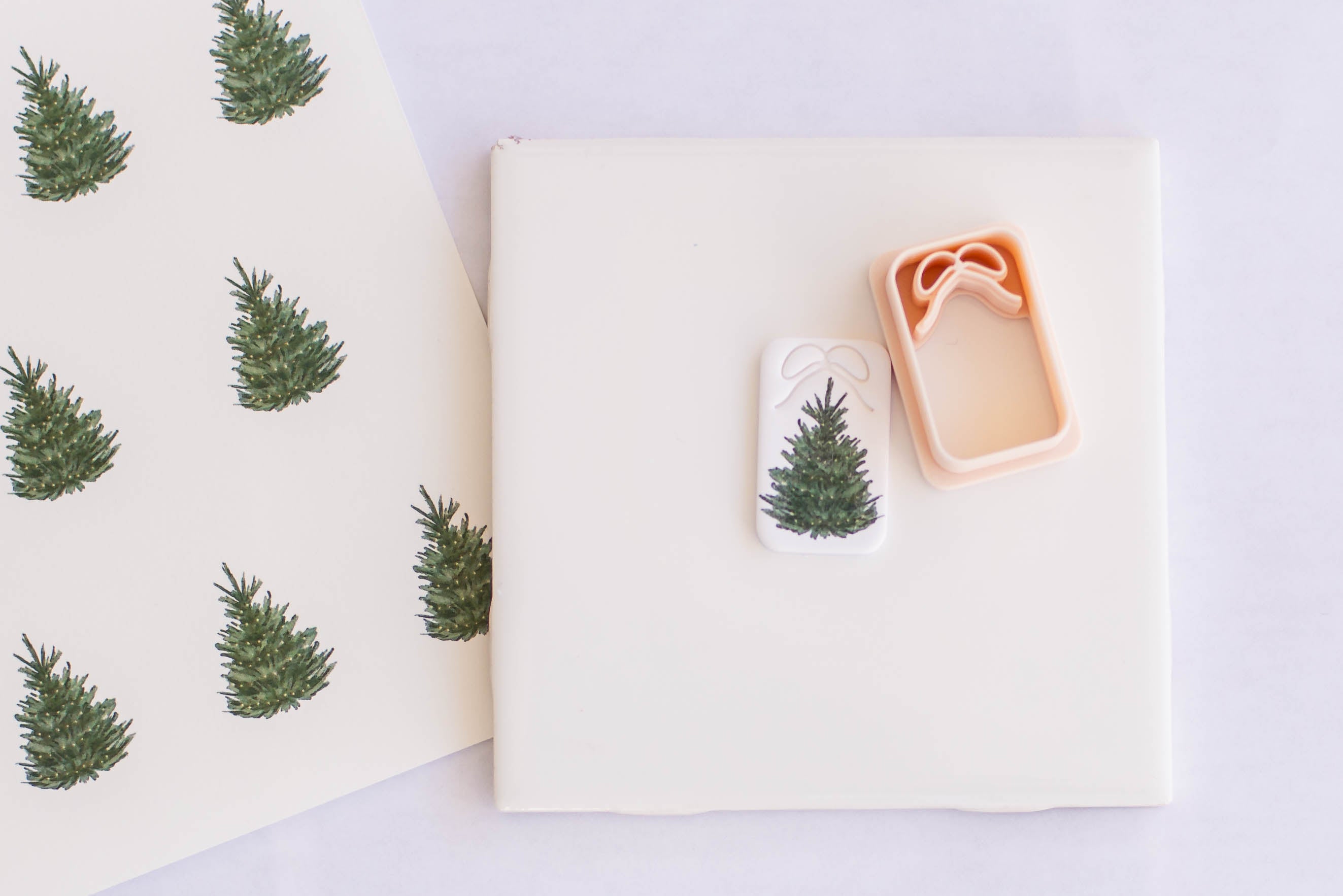 Christmas Tree Transfer & Matching Cutter – Blushes and Neutrals