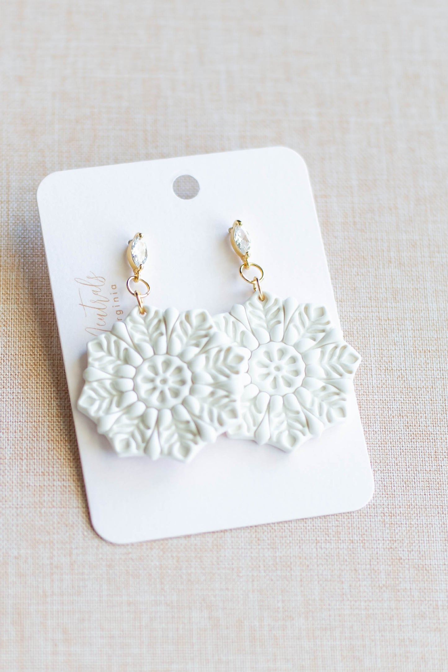 Handmade Snowflake Earrings