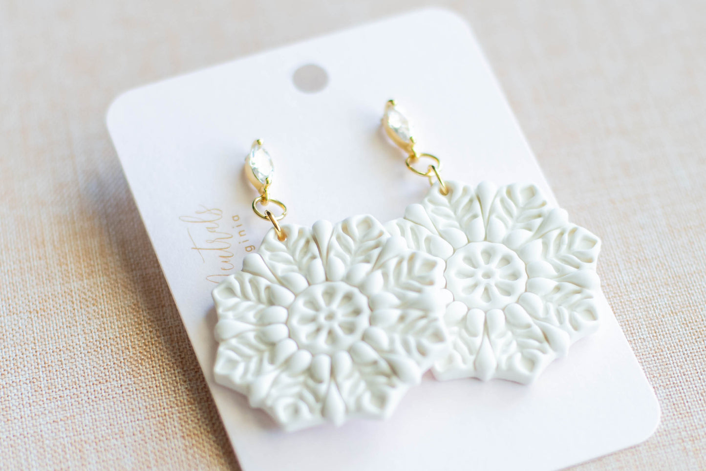 Handmade Snowflake Earrings