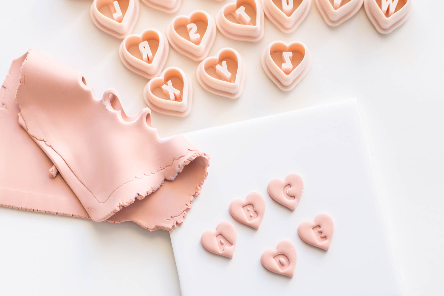 Heart Letter Set- SOLID Letter