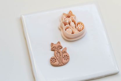 Folk Art Fox Clay Cutter