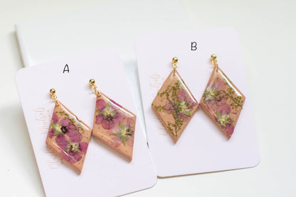 Pressed Floral Earrings