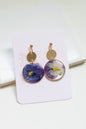 Pressed Pansy Earrings