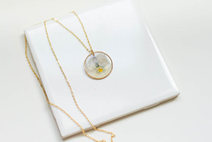 Handmade Pansy Necklace