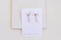 Bow Rose Quartz Dangles
