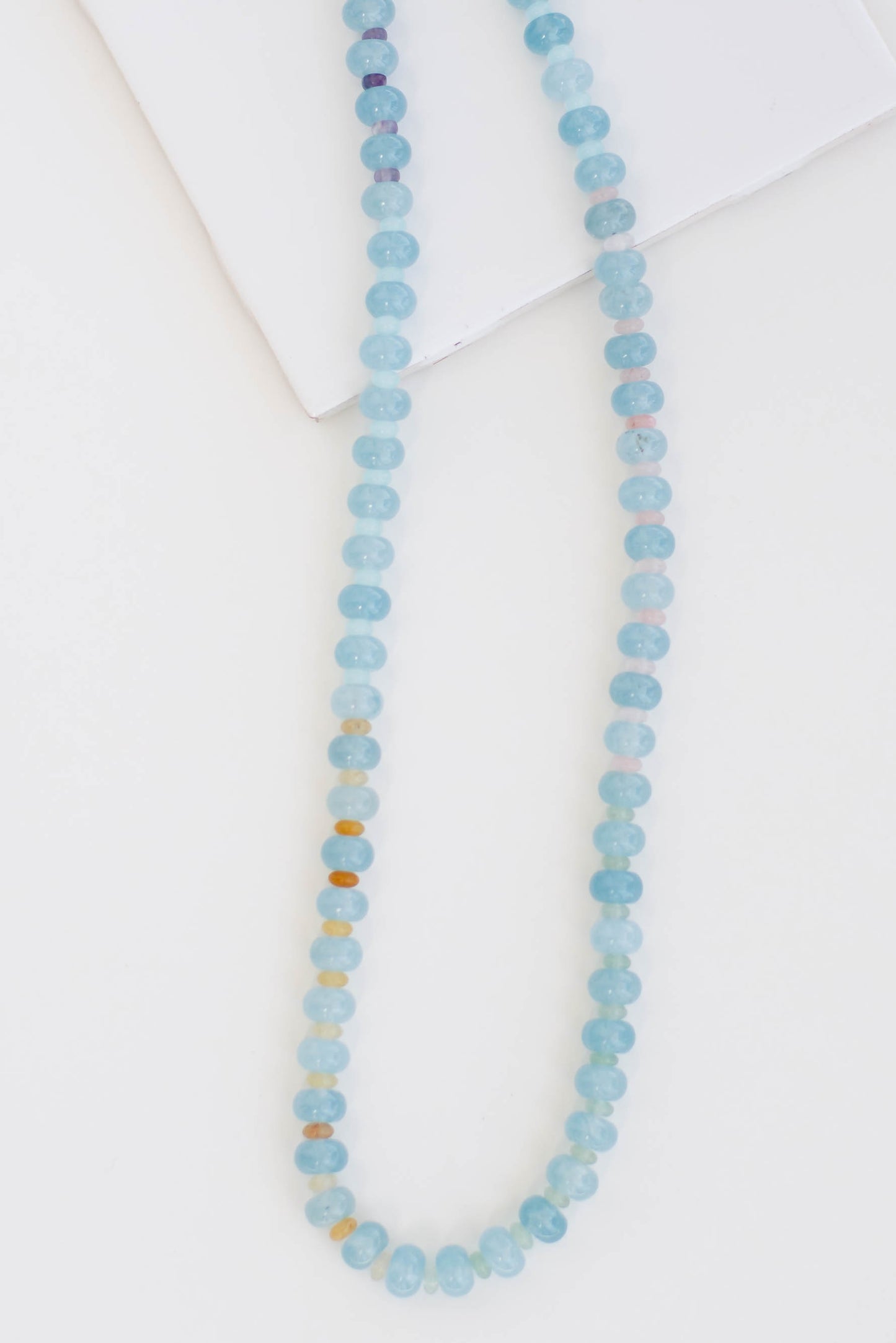Aquamarine Dyed Jade Necklace
