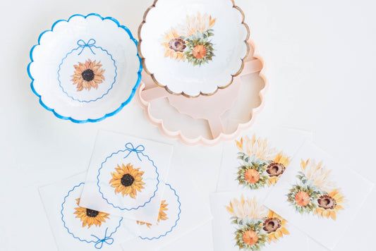 Trinket Dish Cutter and Matching Transfers