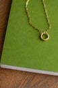 18K Gold Plated PVD Chain Necklace w/ Gold Filled Carabiner