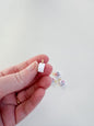 Handmade Floral Polymer Clay Bead Charms- 4 Pcs.