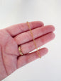 Gold Plated Stainless Steel Paperclip Chain Necklace