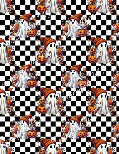 TP149 Checkered Ghost transfer paper