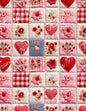 TP197- "Quilted Look" Valentine Image Transfer