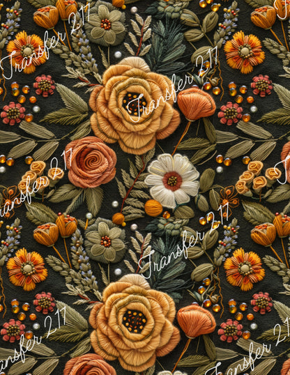 TP217 Embroidered Look Transfer Paper