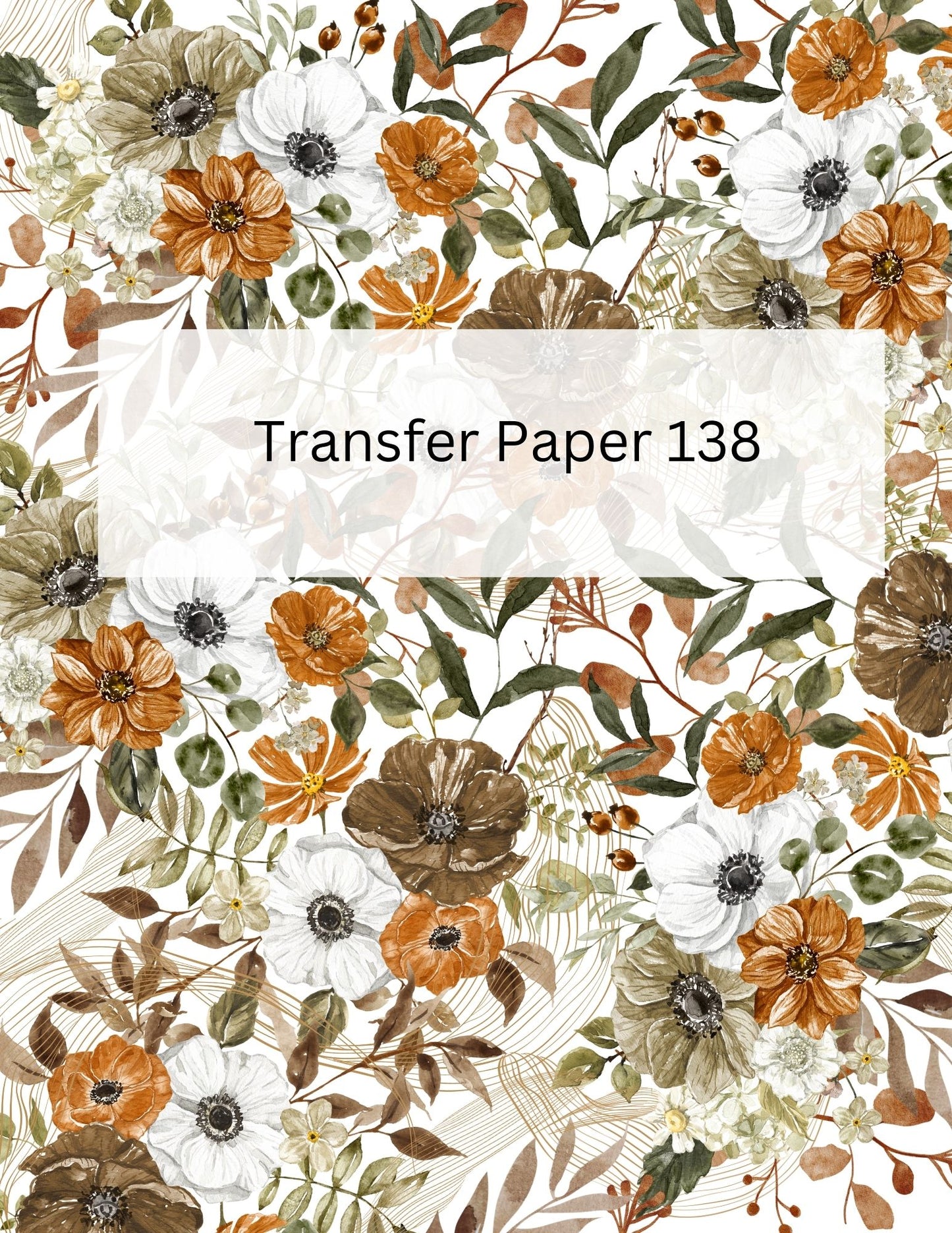 TP138 | Fall Floral Transfer Paper